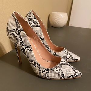 Snake Print Heels